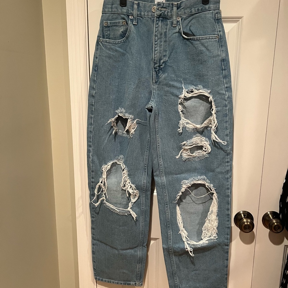 BDG Light Blue High-Rise Baggy Jeans